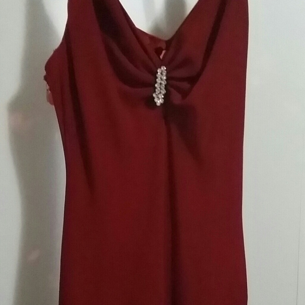 Cocktail party dress Christmas red holiday
